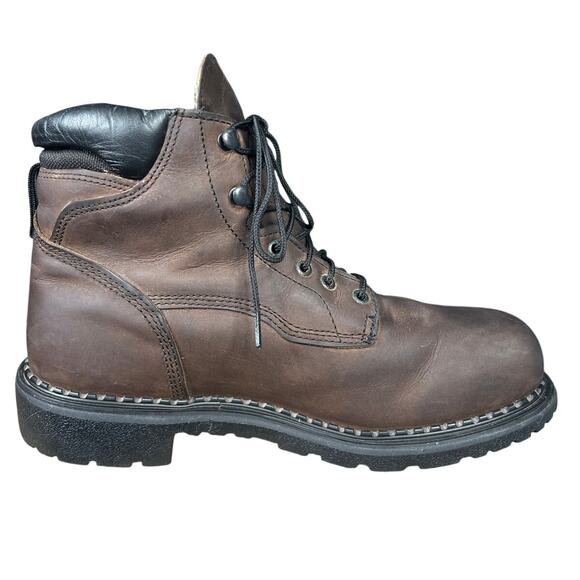 Red Wing 2206 Supersole 6” Brown Waterproof Steel Toe Boot Size 10.5 D